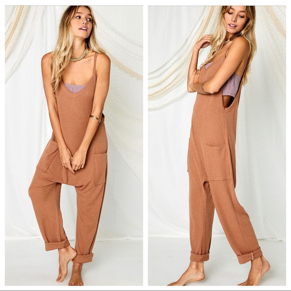 Rachel Boho Solid Harem Jumpsuit - Picture 5 of 9